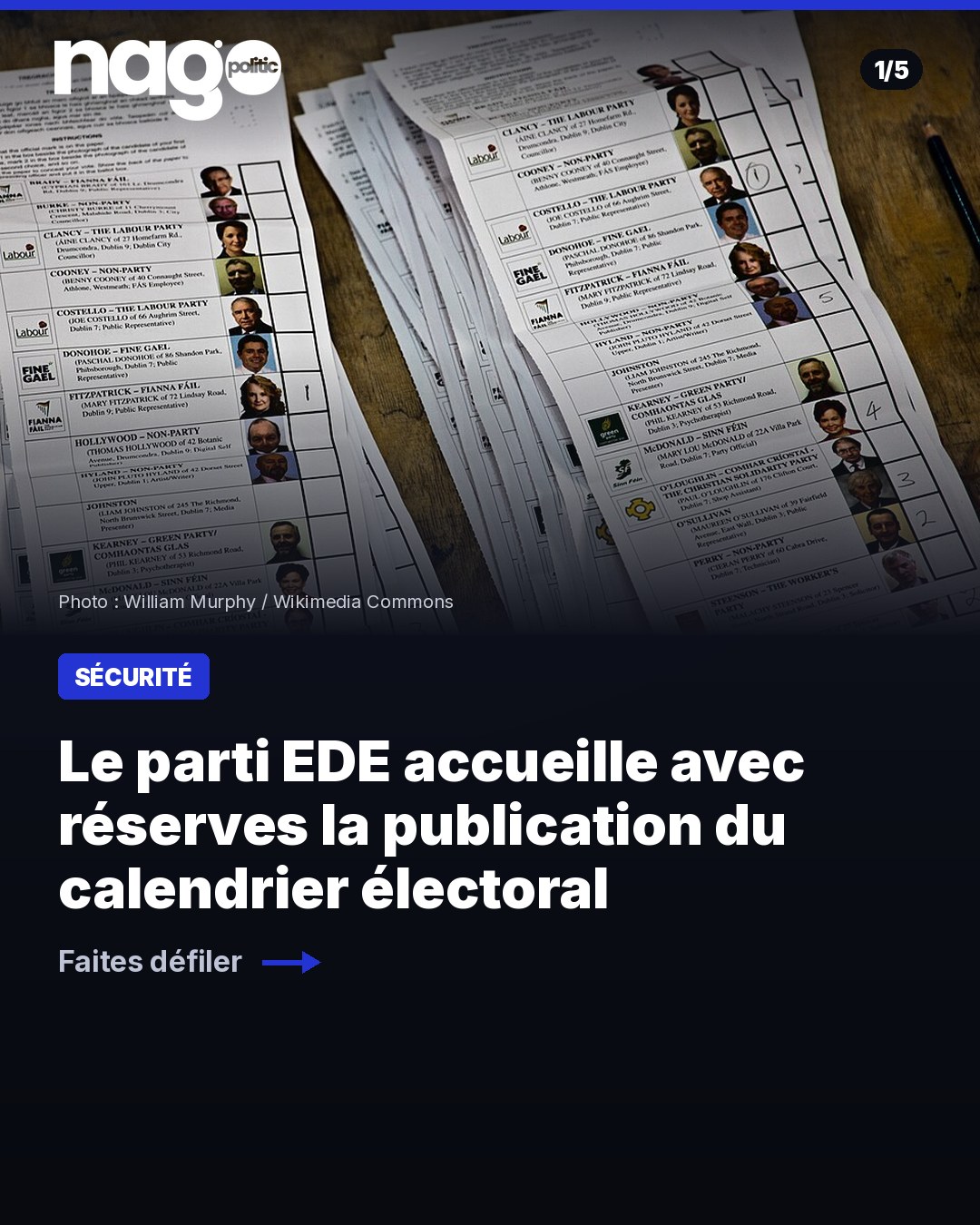 Carte 1/5