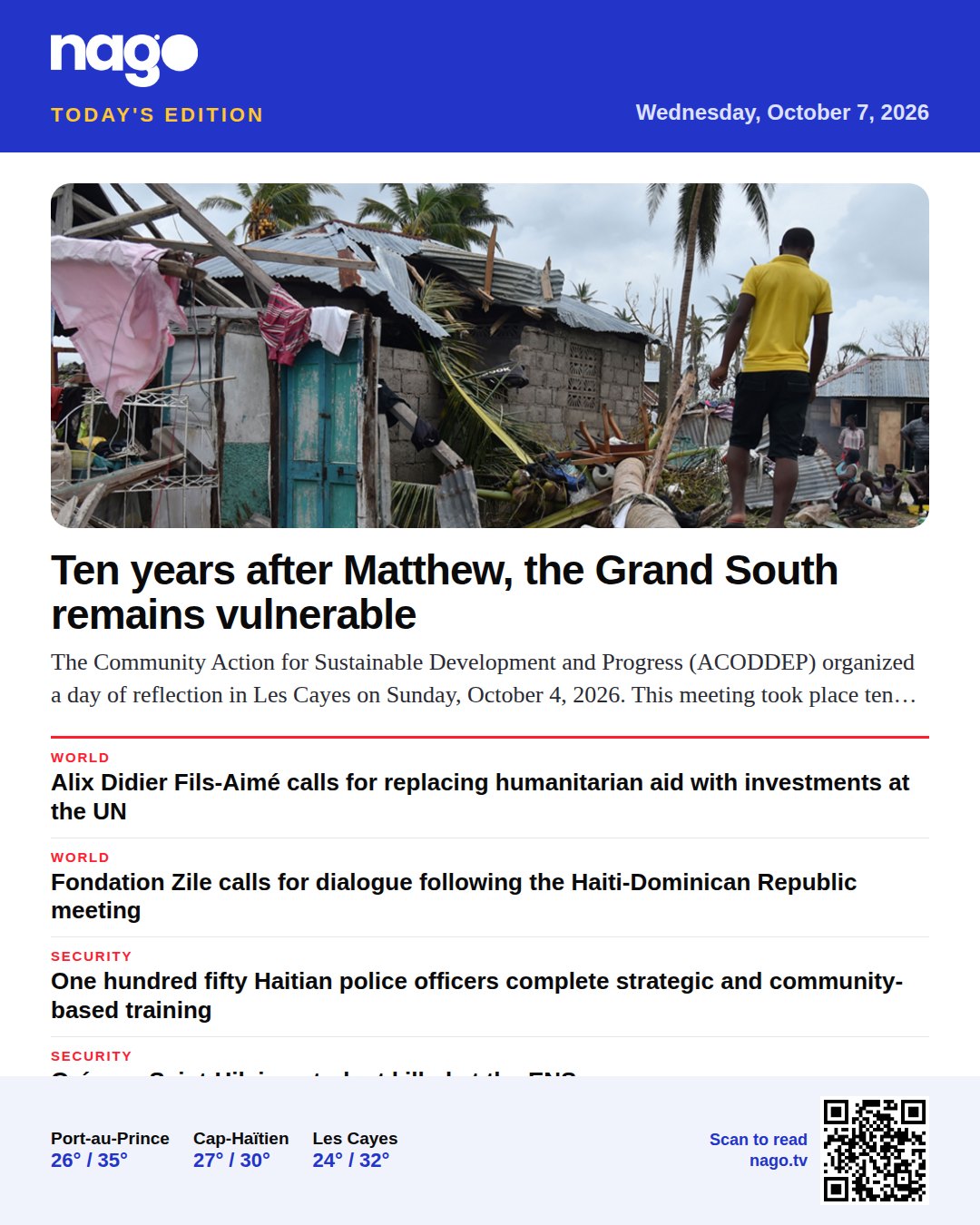 Ten years after Matthew, the Grand South remains vulnerable