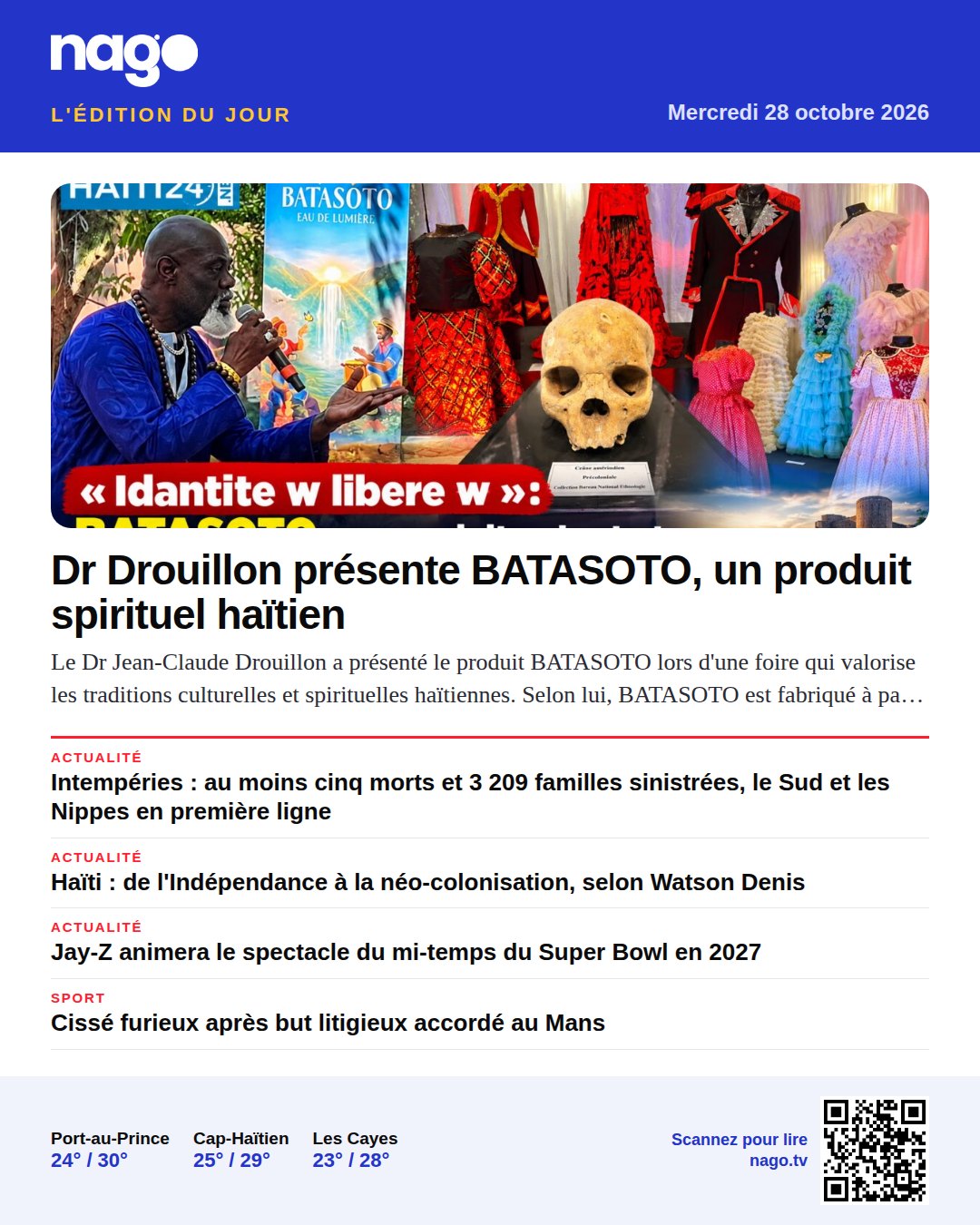 Dr Drouillon présente BATASOTO, un produit spirituel haïtien
